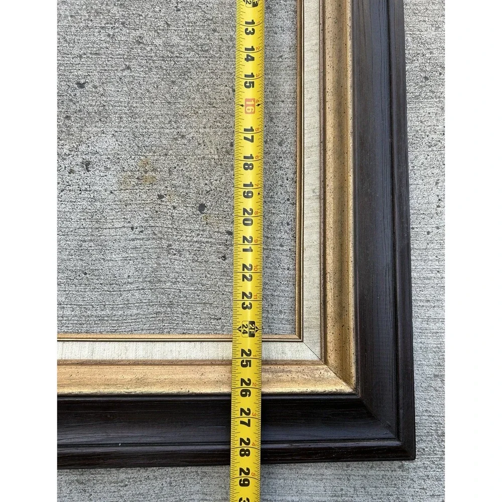 VTG Hand Carved Solid Wood Picture Frame 20